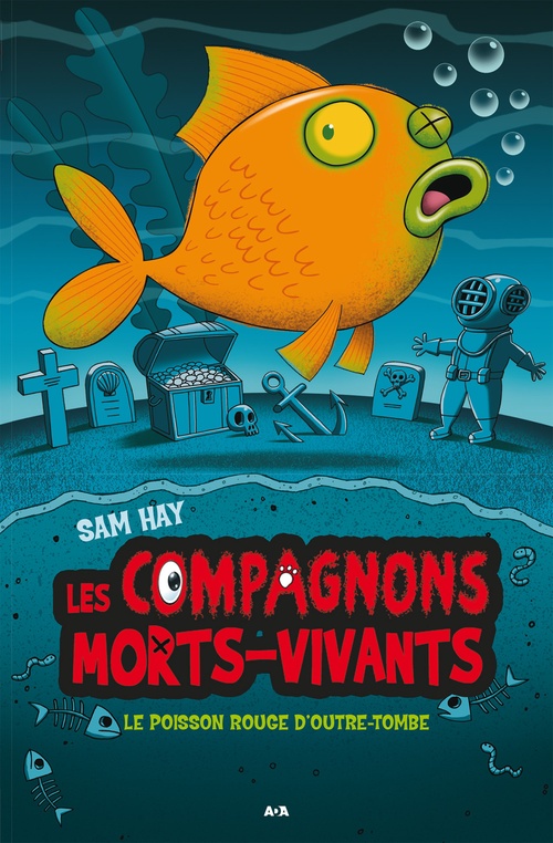Couverture ebook de Le poisson rouge d´outre-tombe, de Sam Hay