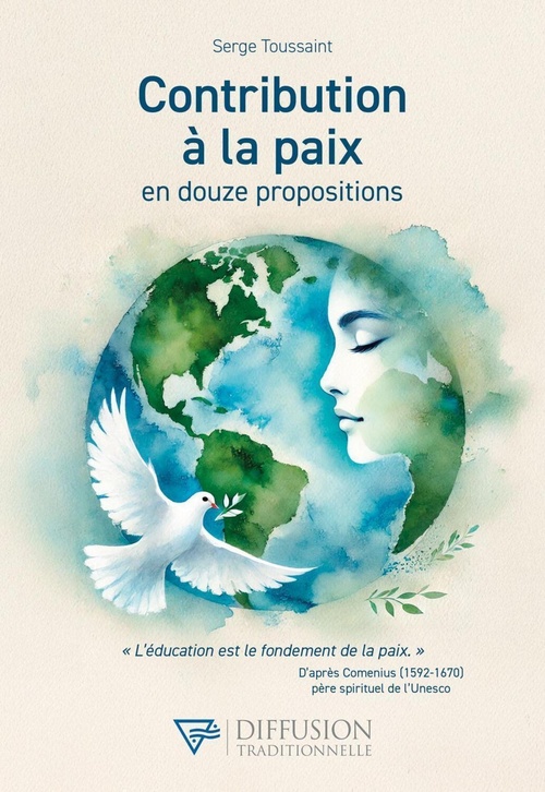 Couverture ebook de Contribution à la paix en douze propositions, de Serge Toussaint
