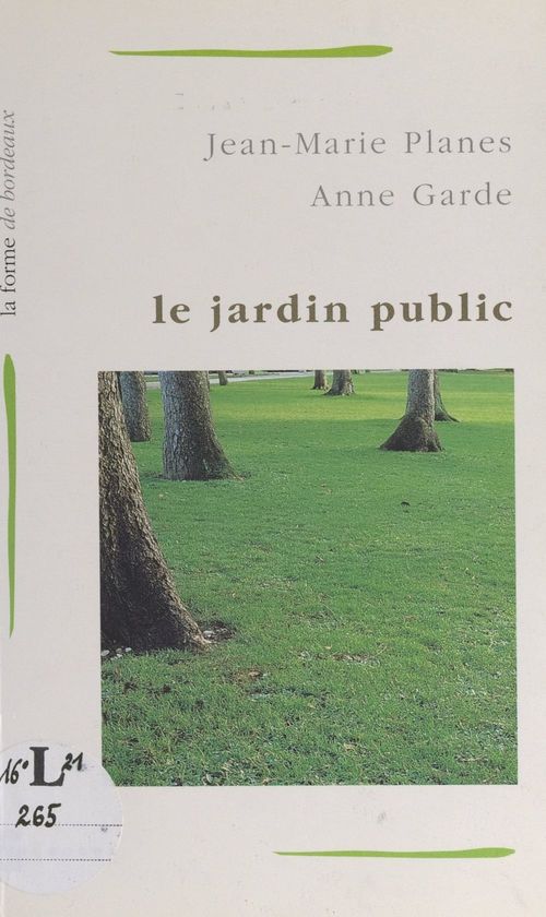ebook cover of Le jardin public, by Jean-Marie Planes