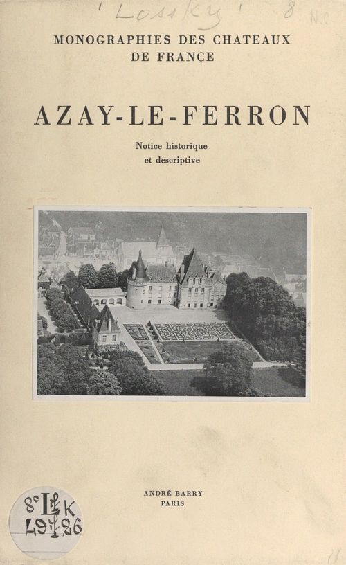 Couverture ebook de Azay-le-Ferron, de Boris Lossky