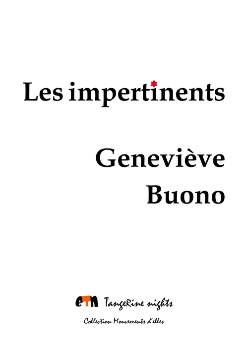 ebook cover of Les impertinents, by Geneviève Buono