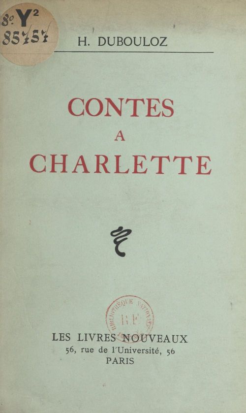 ebook cover of Contes à Charlette, by H. Dubouloz
