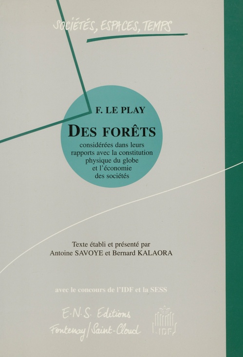 ebook cover of Des forêts, by Frédéric le Play