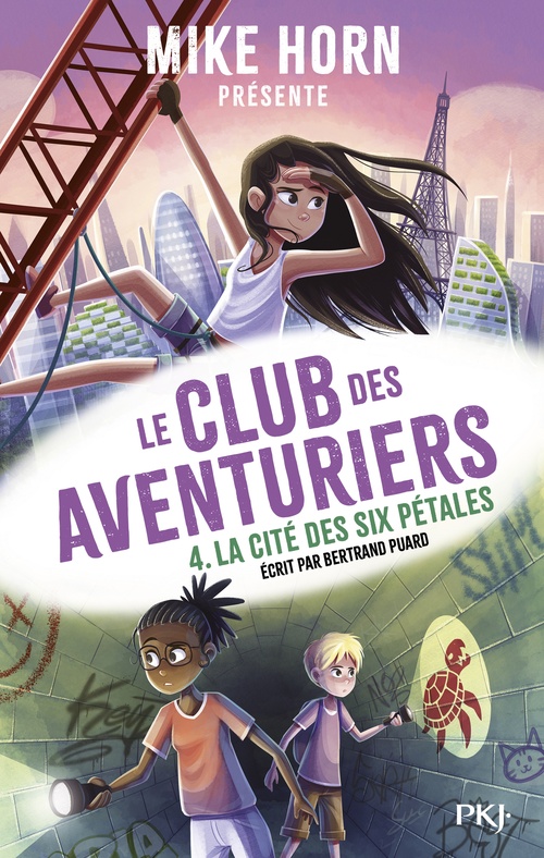 Couverture ebook de Mike Horn : Le club des aventuriers - Tome 4 La cité des six pétales, de Bertrand Puard
