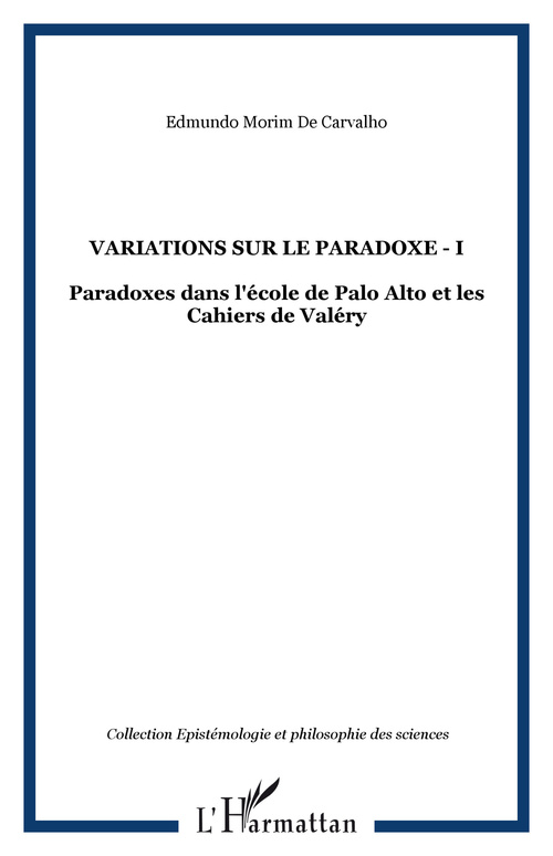 ebook cover of Variations sur le paradoxe - I, by Edmundo Morim de carvalho
