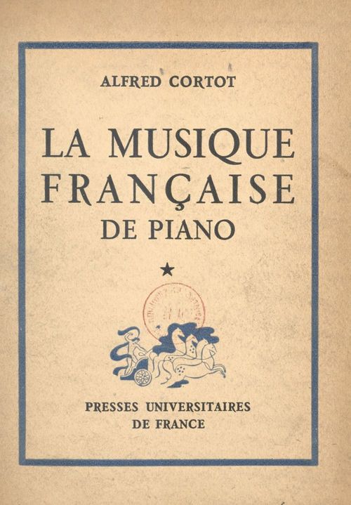 Couverture ebook de La musique française de piano, de Alfred Cortot