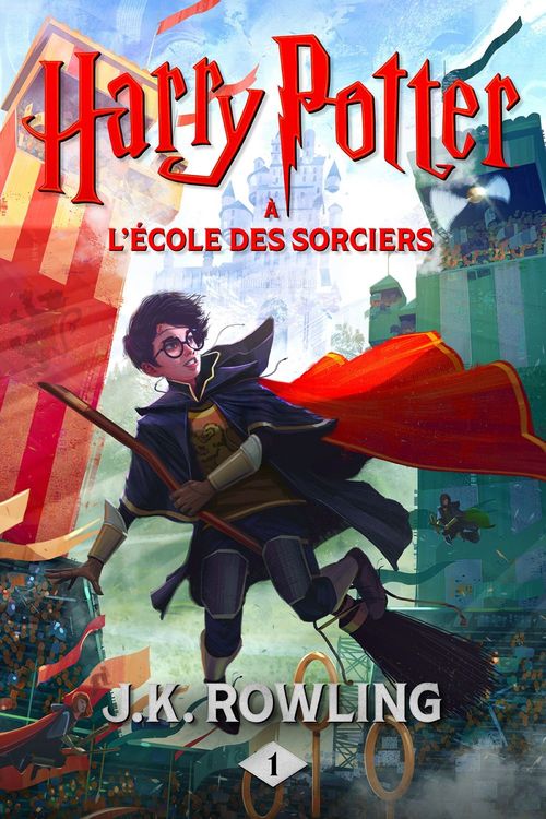 Couverture ebook de Harry Potter à L'école des Sorciers, de J. K. Rowling