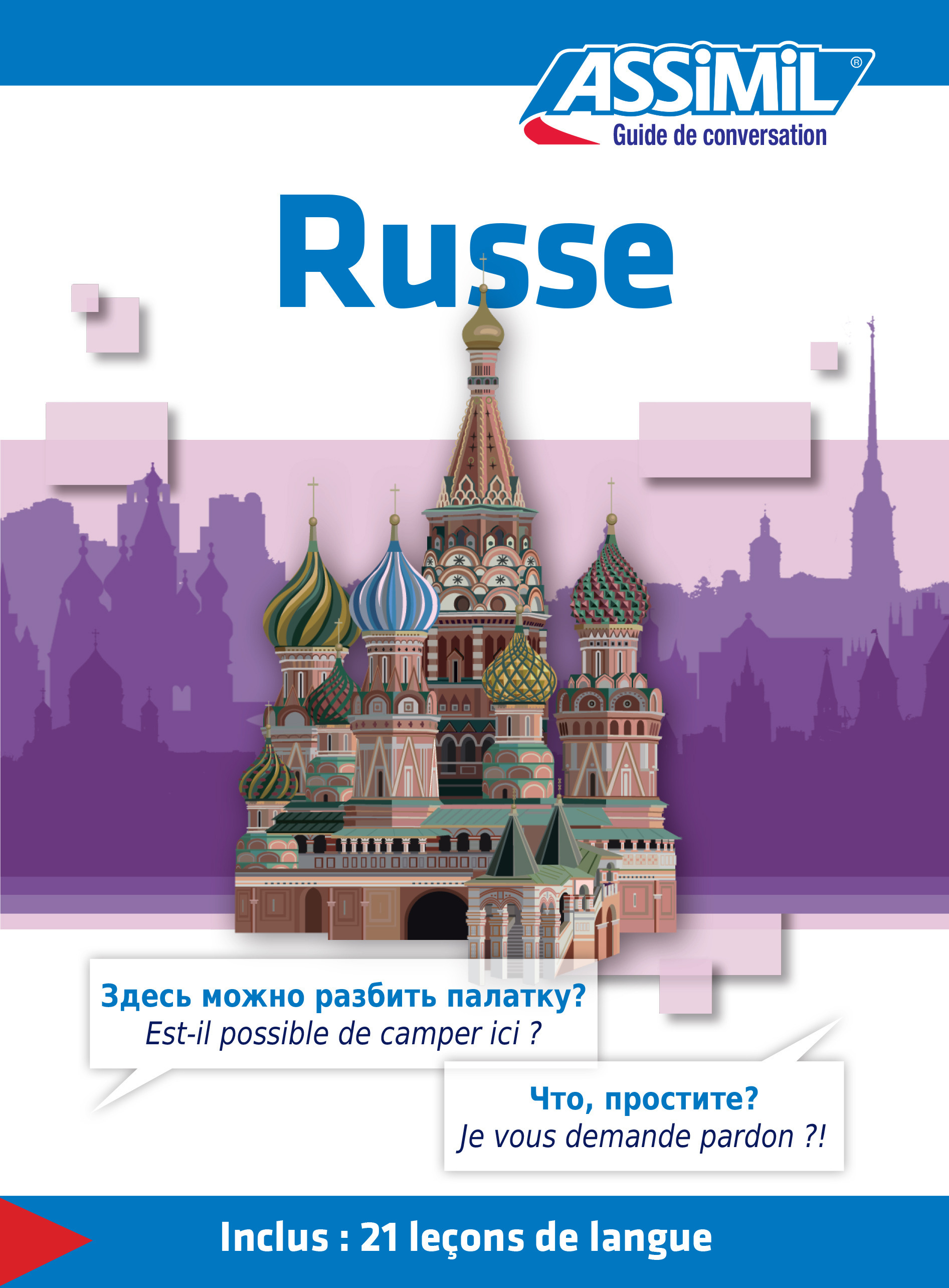 Couverture ebook de Russe - Guide de conversation, de Victoria Melnikova Suchet