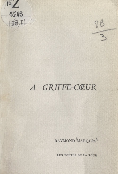 ebook cover of À griffe-coeur, by Raymond Marques
