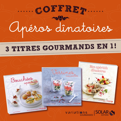 Couverture ebook de Coffret Apéro dinatoire - Variations gourmandes, de Martine Lizambard