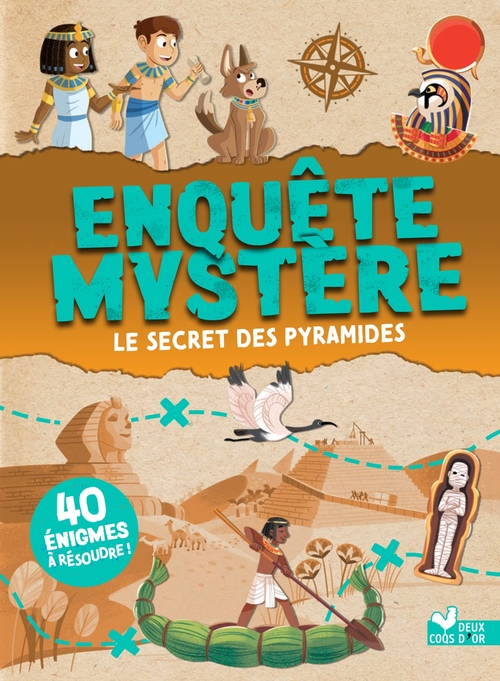 Couverture ebook de Enquête mystère - Le secret des pyramides, de Catherine Mollica