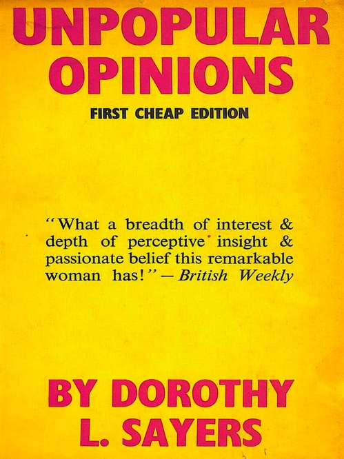 Couverture ebook de Unpopular Opinions, de Dorothy L. Sayers