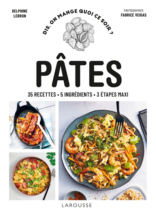 Couverture ebook de Pâtes, de Delphine Lebrun