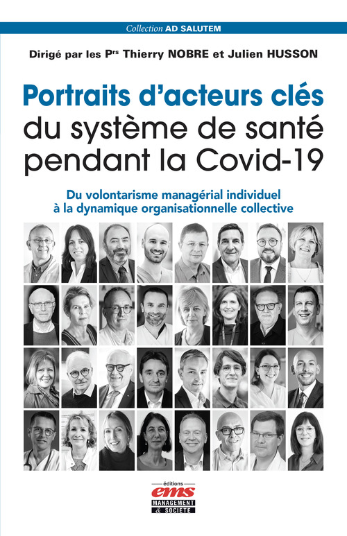 ebook cover of Portraits d´acteurs clés du système de santé pendant la Covid-19, by Julien Husson, Thierry Nobre