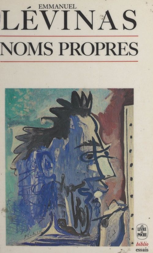 Couverture ebook de Noms propres, de Emmanuel Levinas