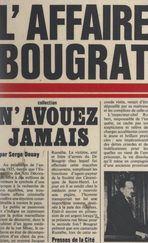 ebook cover of L'affaire Bougrat, by Serge Douay