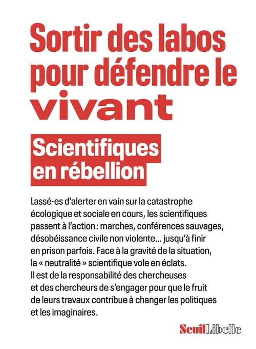 ebook cover of Sortir des labos pour défendre le vivant, by Scientifiques en rébellion
