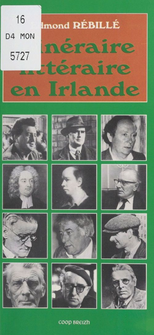 Couverture ebook de Itinéraire littéraire en Irlande, de Rebille Edmond