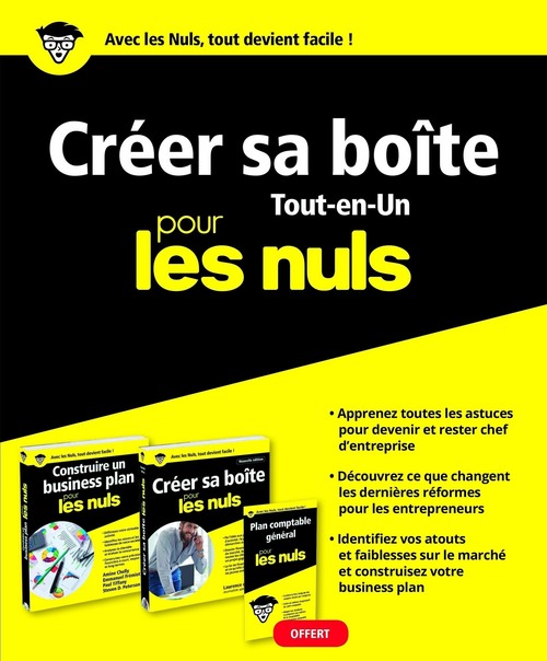 Couverture ebook de Créer sa boîte Tout en un Pour les Nuls, de Emmanuel Fremiot, Jean-Yves Eglem