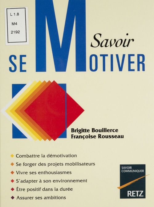 Couverture ebook de Savoir se motiver, de Bouillerce/Boullerc