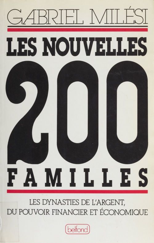 Couverture ebook de Les Nouvelles 200 familles, de Gabriel Milesi