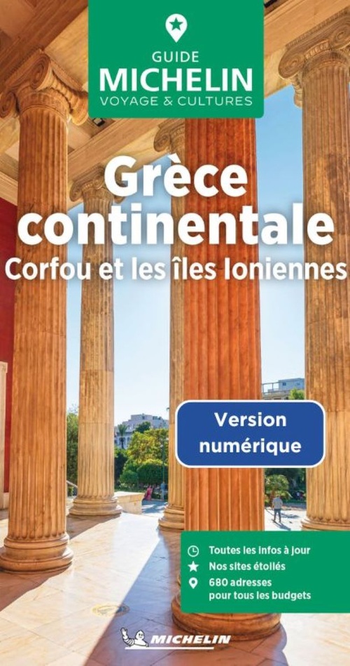 Couverture ebook de Guide Vert Grèce continentale, de Collectif Michelin