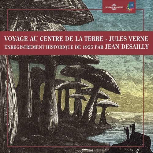 audiobook cover of Voyage au centre de la terre, by Jules Verne