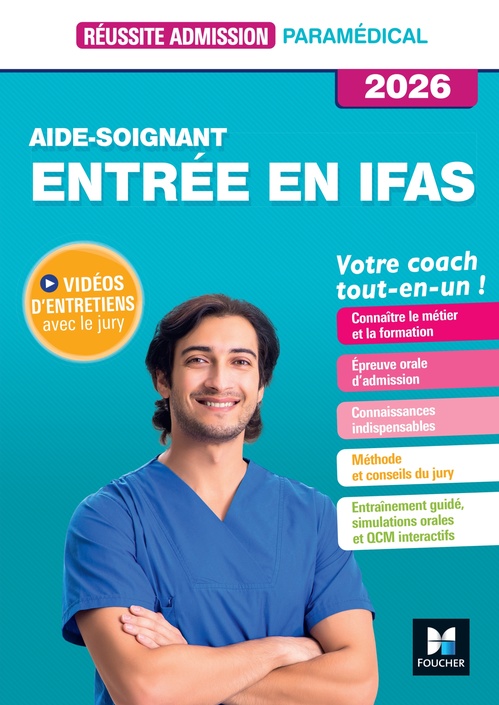 ebook cover of Réussite admission Entrée en IFAS - Aide-soignant 2026, by Jackie Pillard