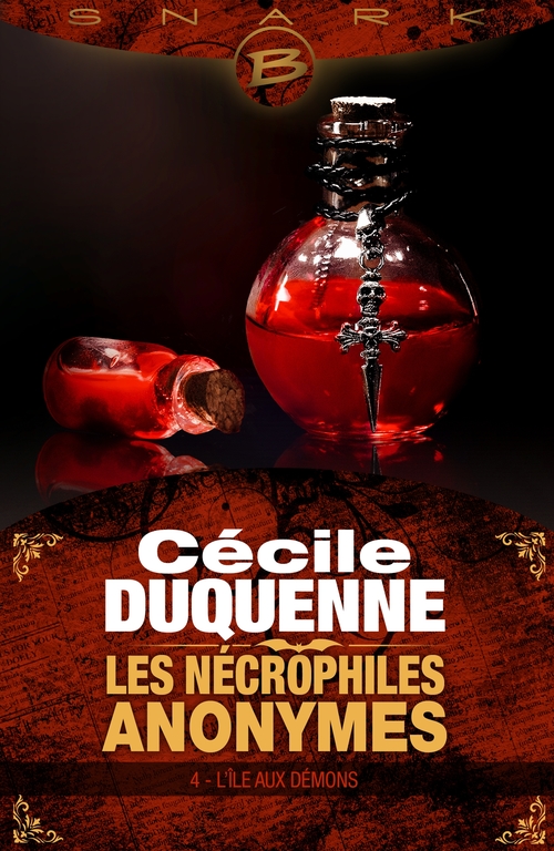 Couverture ebook de Les Nécrophiles anonymes, T4 : L'Île aux démons, de Cecile Duquenne