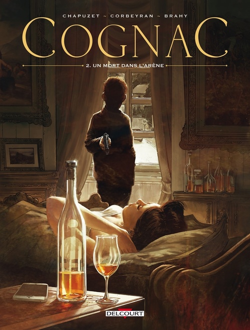 Couverture ebook de Cognac T02 - Un mort dans l'arène, de Jean-Charles Chapuzet, Eric Corbeyran, Luc Brahy