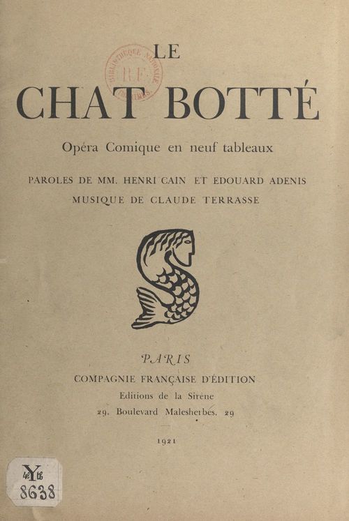 Couverture ebook de Le chat botté, de Edouard Adenis, Henri Cain