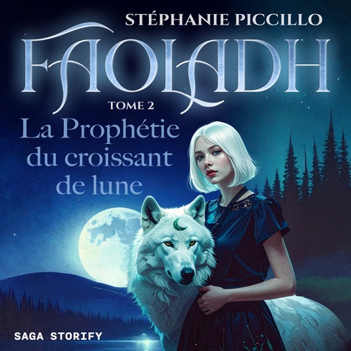 Couverture audiobook de Faoladh, Tome 2 : La Prophétie du croissant de lune, de Stephanie Piccillo