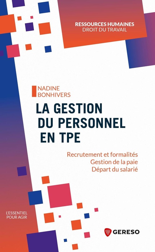 ebook cover of La gestion du personnel en TPE, by Nadine BONHIVERS
