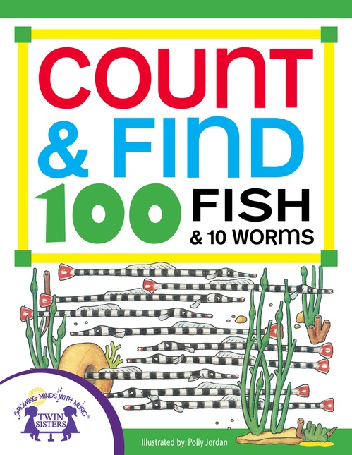 Couverture ebook de Count & Find 100 Fish and 10 Worms, de Susan McClanahan