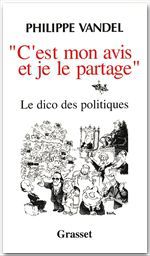 Couverture ebook de C'est mon avis et je le partage, de Philippe Vandel