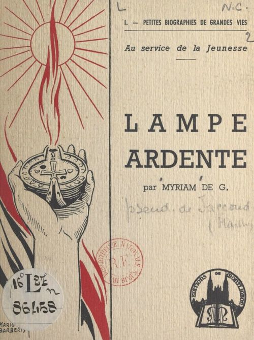 ebook cover of Lampe ardente, by Myriam de G.