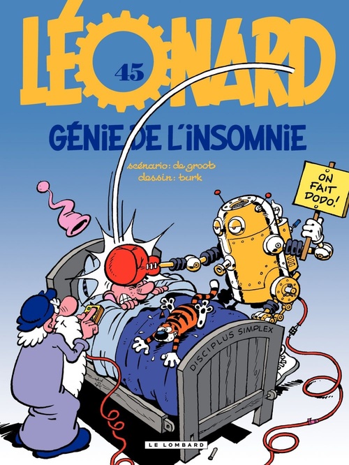 Couverture ebook de Léonard - Tome 45 - Génie de l'insomnie, de Bob de Groot, Turk