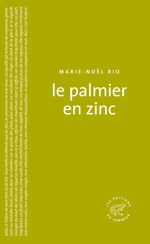 ebook cover of Le Palmier en zinc, by Marie-noël Rio
