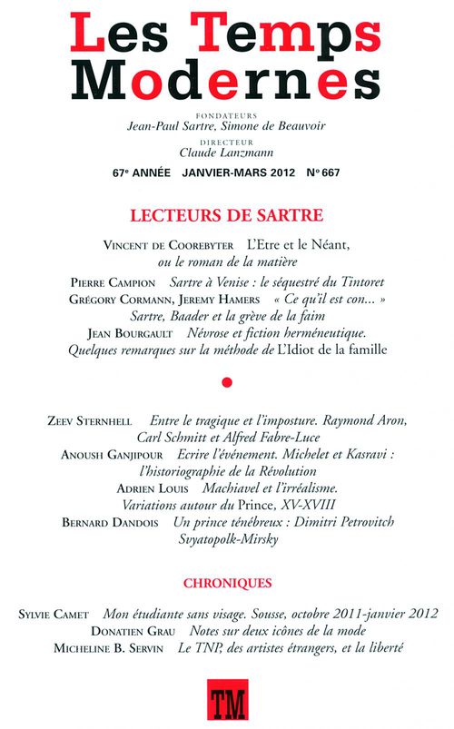 Couverture ebook de Les Temps Modernes N° 667 N° 667, de Collectif