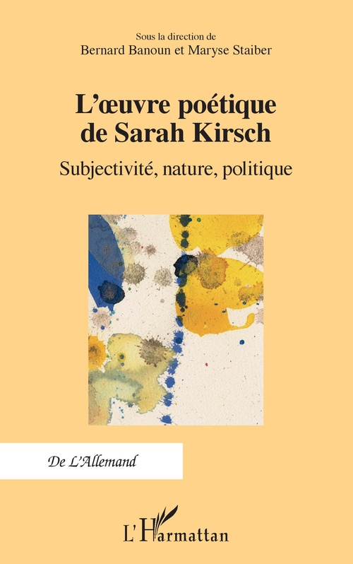 ebook cover of L'oeuvre poétique de Sarah Kirsch, by Bernard Banoun, Maryse Staiber
