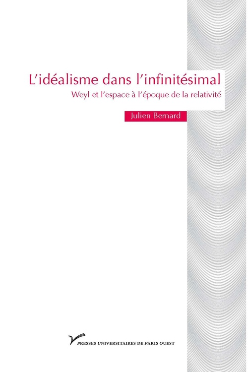 ebook cover of L'idéalisme dans l'infinitésimal, by Julien Bernard