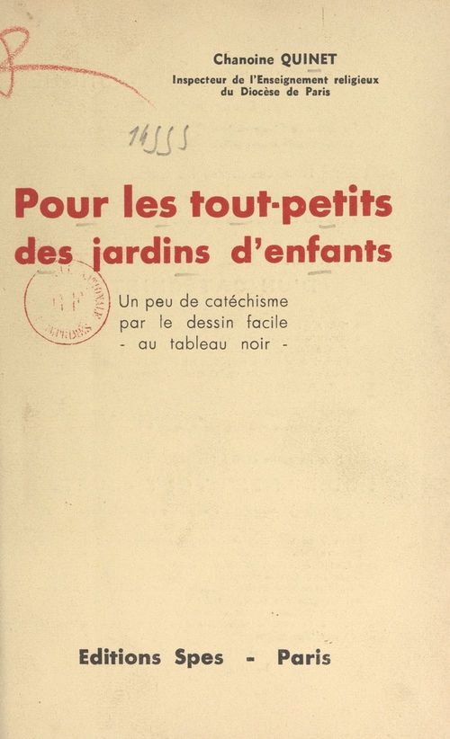 ebook cover of Pour les tout-petits des jardins d'enfants, by Camille Quinet