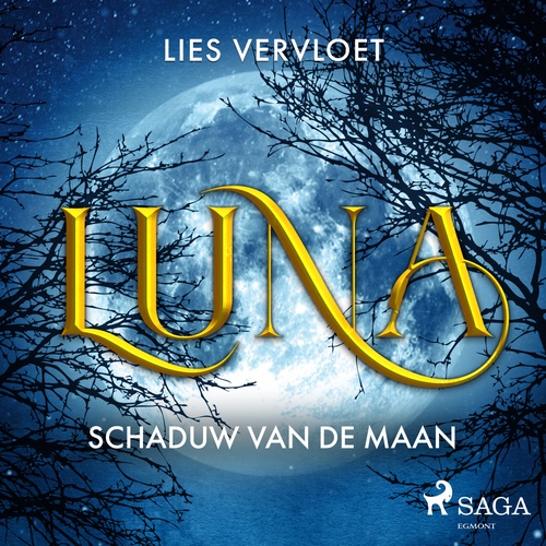 audiobook cover of Luna, schaduw van de maan, by Lies Vervloet