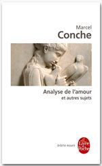 ebook cover of Analyse de l'amour et autres sujets, by Marcel Conche