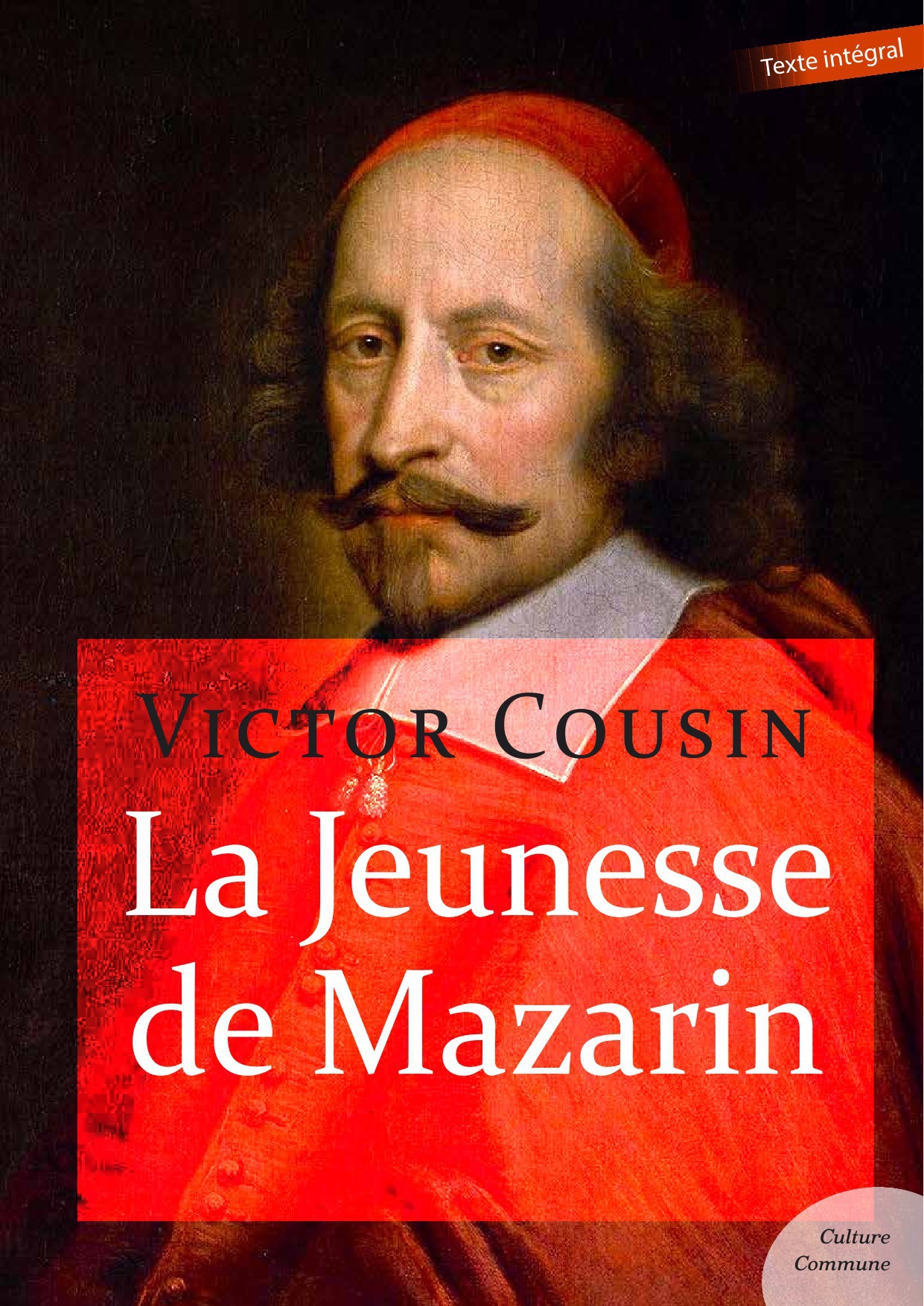 ebook cover of La Jeunesse de Mazarin, by Victor Cousin