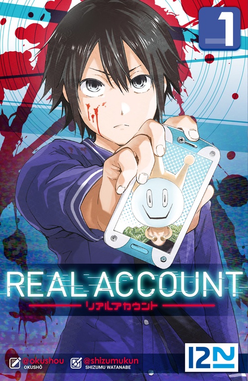 Couverture ebook de Real Account - tome 1, de Shizumu Watanabe, Okushô