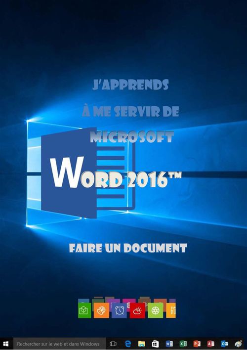 ebook cover of J'apprends à me servir de Word 2016, by Joel Green