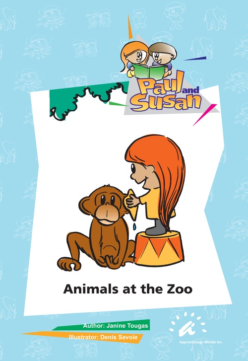 ebook cover of Animals at the Zoo, by Janine Tougas
