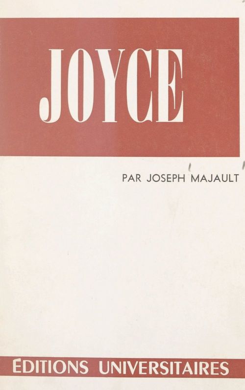 ebook cover of James Joyce, by Joseph Majault