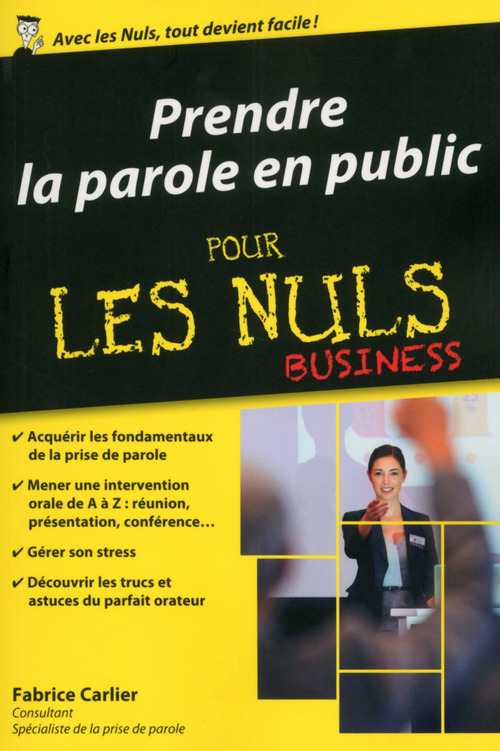 ebook cover of Prendre la parole en public pour les Nuls, édition poche, by Fabrice Carlier